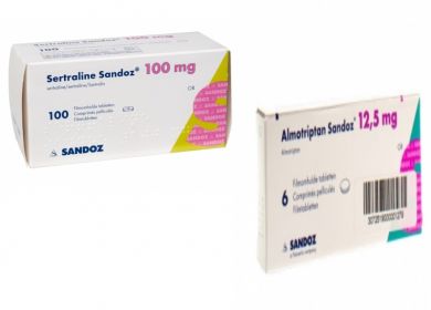 SERTRALINA e ALMOTRIPTAN SANDOZ