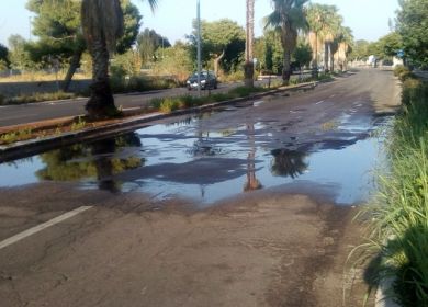 viale giovanni paolo conduttura acqua rotta