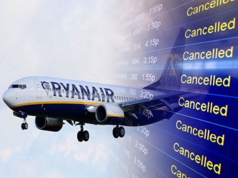 ryanair cancelled