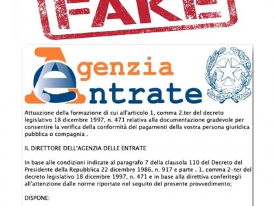 Truffe online: il boom di falsi messaggi email dell’Agenzia delle Entrate. 