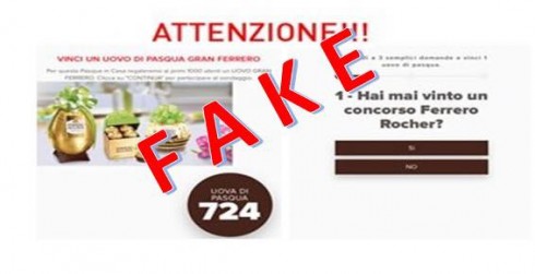 Coronavirus e boom di truffe online. Una miriade di messaggi social per i falsi regali di Uova Pasquali o Ferrero Rocher. 