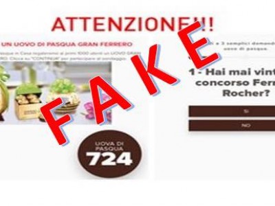 Coronavirus e boom di truffe online. Una miriade di messaggi social per i falsi regali di Uova Pasquali o Ferrero Rocher. 