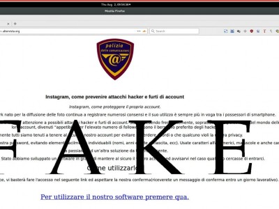 Clonato il sito web della Polizia Postale