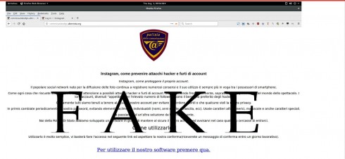 Clonato il sito web della Polizia Postale