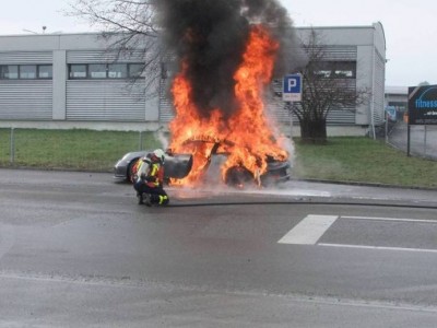 Porsche 911 GT3 incendio