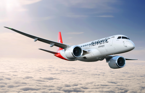 Svizzera, atterraggio di emergenza per un aereo Embraer 190 Helvetic Airways