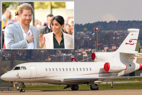 Jet privato con a bordo il principe Harry e Meghan Markle colpito a mezz'aria da un fulmine