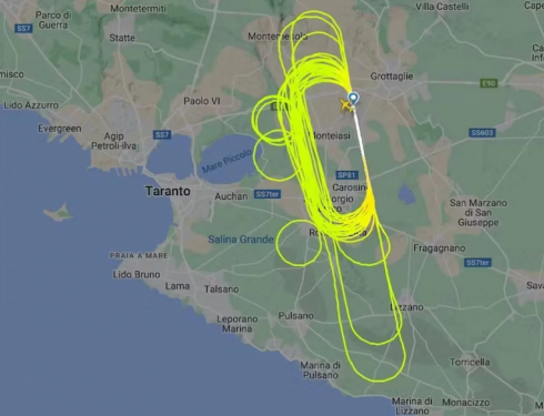 Volo SWR5643, aereo Swiss per più di due ore in cerchio sopra Taranto