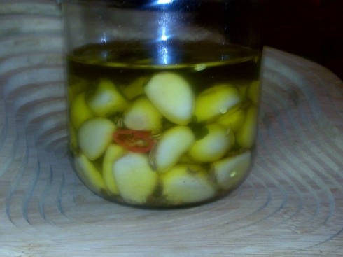 aglio sott'olio