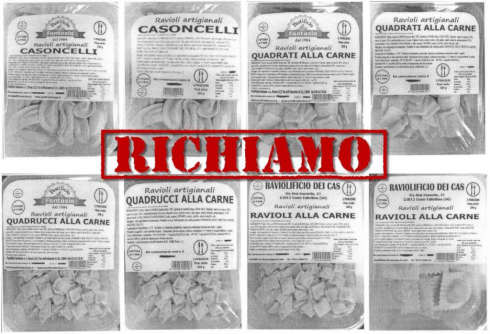 Allergene non dichiarato: ministero della Salute segnala richiamo ravioli, casoncelli e altra pasta fresca