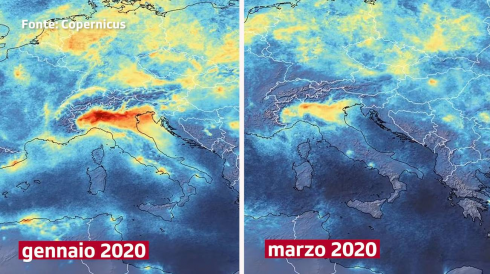 Effetto coronavirus: l'aria diventa più respirabile. 