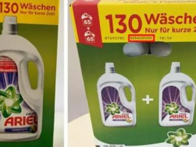 Procter & Gamble richiama il "detergente liquido Ariel Color" venduto nelle filiali Lidl per rischio microbiologico