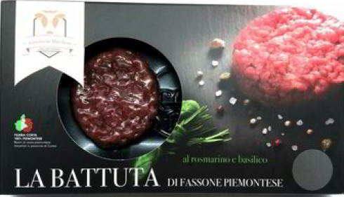 Richiamo per carne cruda alla piemontese con escheria coli produttore di Shigatossine. 