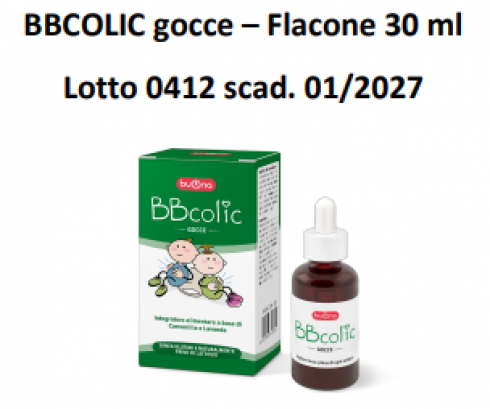 Gocce integratore per le coliche nel neonato richiamato per possibile contaminazione microbiologica