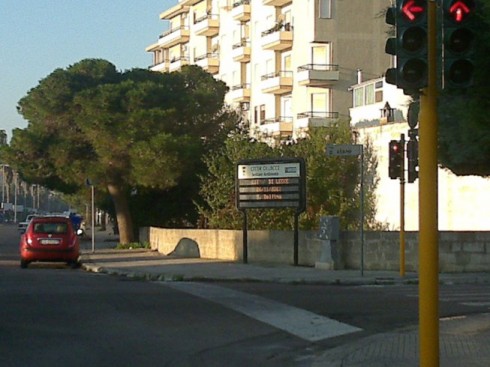 cartelloni luminosi incroci Lecce