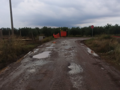 Castellaneta (Ta). Strada “Contrada Perronello”: danni e disagi dei cittadini