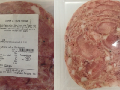 Rischio presenza Listeria, il Ministero richiama la coppa di testa di GIGI IL SALUMIFICIO S.R.L.