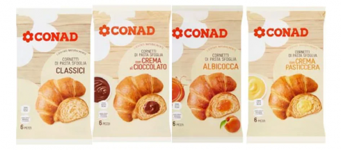 Cornetti Conad richiamati per presenza materiale estraneo sulla superficie