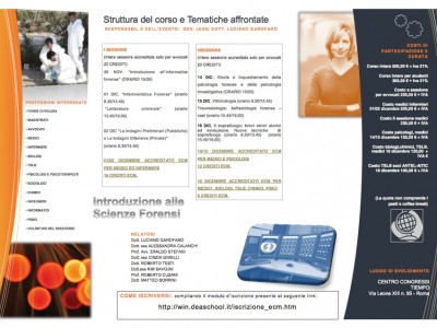 corso scienze forensi