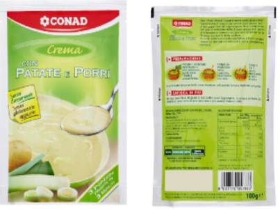 Avviso importante per i celiaci: Conad ritira dal commercio " Crema con patate e porri " per presenza indesiderata di glutine