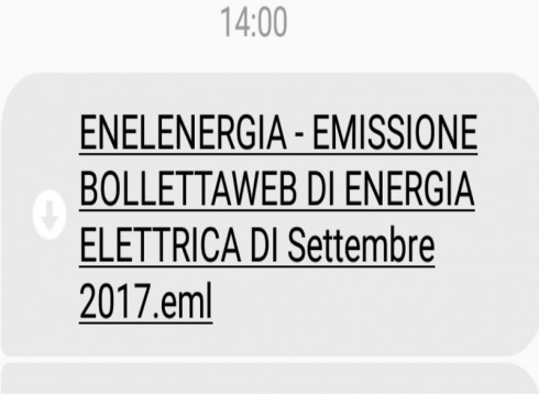 enelenergia falso messaggio