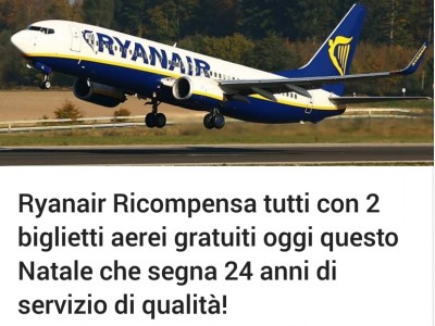 false promesse voli ryanair