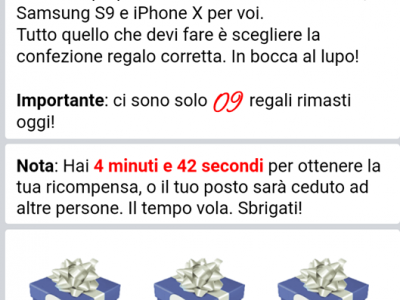 Truffe online con falsi “Amazon Gift Card” da 1000 euro, Samsung S9 e iPhone X