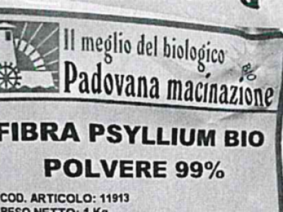 Allergene non dichiarato in etichetta richiamato lotto di fibra di psyllium in polvere bio