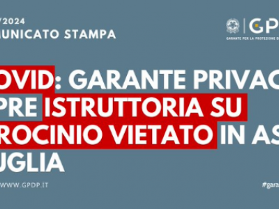 4° dose di vaccino anti Covid per gli studenti di infermieristica: dopo la segnalazione dello “Sportello dei Diritti” il Garante privacy apre istruttoria su Asl Lecce