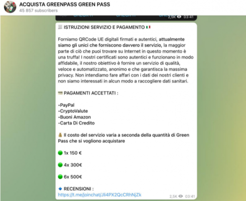 Phishing per ottenere il Green Pass: nel mirino anche una modella genovese.