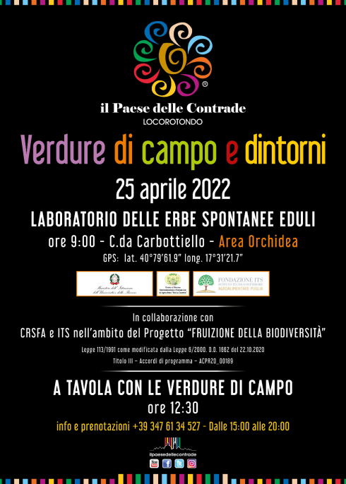 Il Paese delle Contrade: torna l’appuntamento con le Erbe Eduli della Valle d’Itria