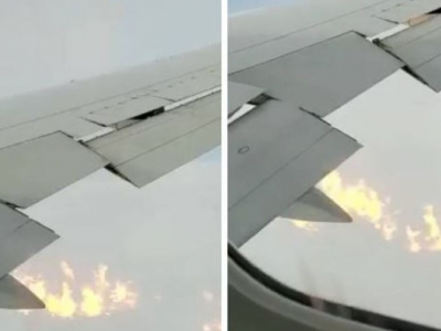 Terrore per i passeggeri del volo Delta Airlines: motore in fiamme - Il video.