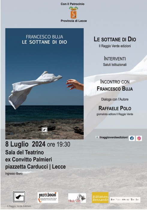 "Le sottane di Dio", l'inquietudine di un'anima. Romanzo in presentazione oggi a Lecce