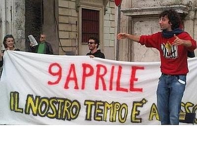 manifestazione precari del 09/04/2011