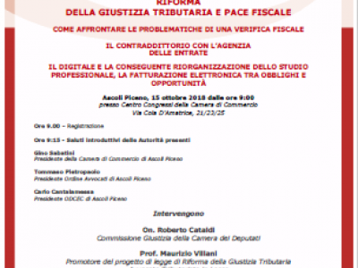 Riforma della giustizia tributaria e la pace fiscale