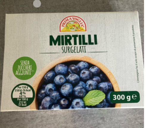 Norovirus in mirtilli surgelati. Coinvolta catena di discount IN’s Mercato