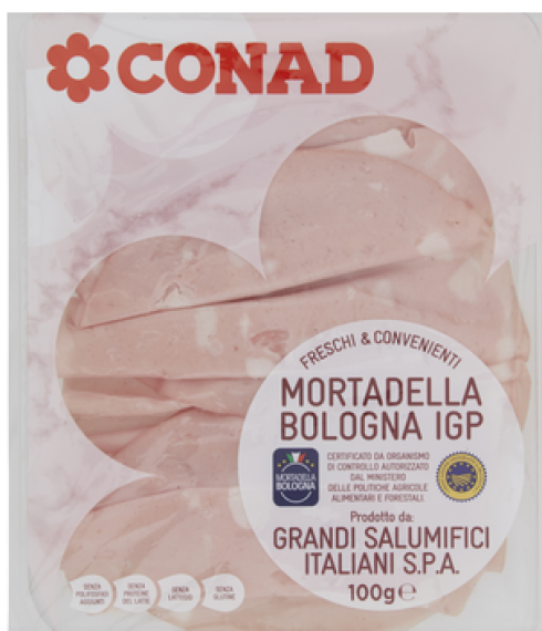 Conad richiama in via precauzionale mortadella Bologna Igp Freschi & Convenienti: presenza di microorganismi potenzialmente patogeni.