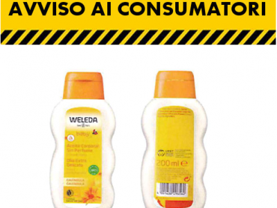 COOP richiama il detergente per i bambini Weleda Baby Olio Extra Delicato Calendula