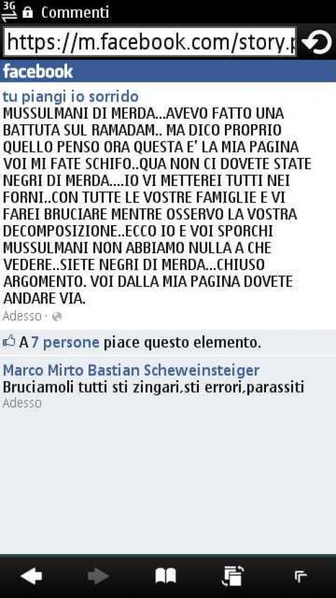 pagina di facebook