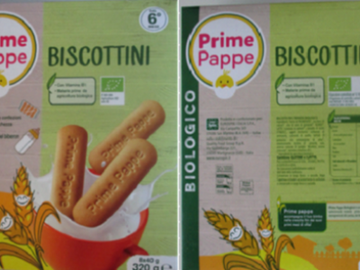 Ocratossina A in eccesso nei biscottini Prime Pappe. Ministero della salute segnala:  “Rischio chimico”. 