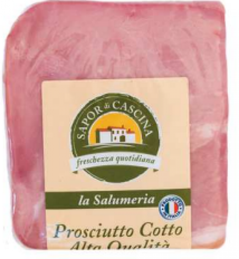 Prosciutto cotto richiamato per allergene non dichiarato