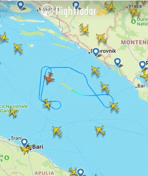 Tre aerei militari in pattugliamento intensivo su Dubrovnik. Voli registrati anche sullo spazio aereo sul Canale d’Otranto
