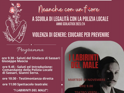 Teatro didattico contro la violenza “Labirinti del male“