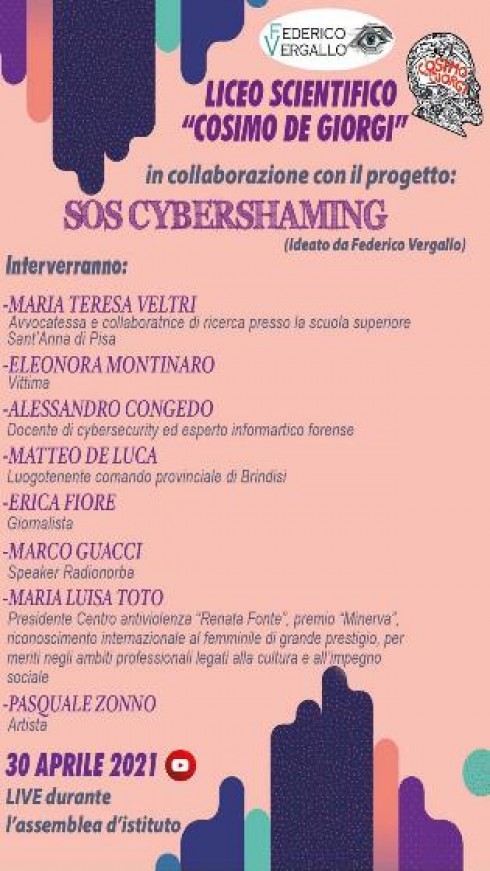 “SOS CYBERSHAMING, conoscere la rete per essere liberi”