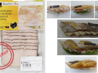 Coop Svizzera ritira un prodotto a base di tacchino per tracce di listeria. 