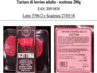 Richiamato un lotto di Tartare di bovino adulto scottona per la presenza di Listeria monocytogenes. L’avviso del Ministero della salute 