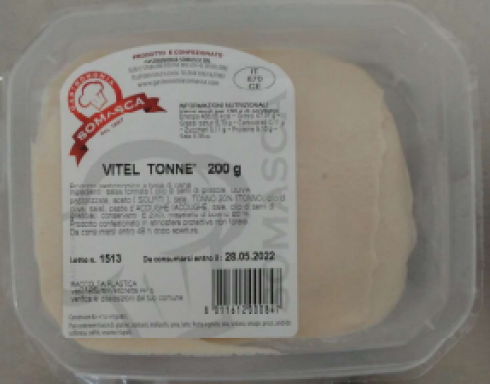 Vitello tonnato contaminato da Listeria, ministero della Salute annuncia richiamo: non mangiatelo