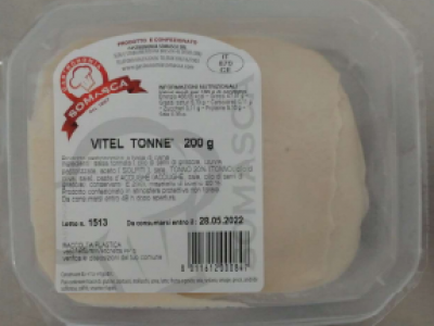 Vitello tonnato contaminato da Listeria, ministero della Salute annuncia richiamo: non mangiatelo