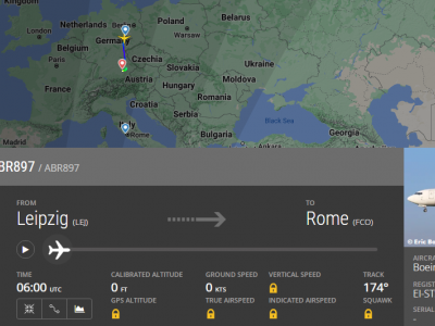 Volo Lipsia – Roma Fiumicino deviato dopo la perdita di pressione in cabina