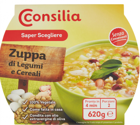 ZUPPA di LEGUMI e CEREALI CONSILIA con il botulino. 